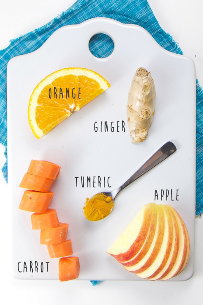 Spread of fresh immune boosting ingredients.