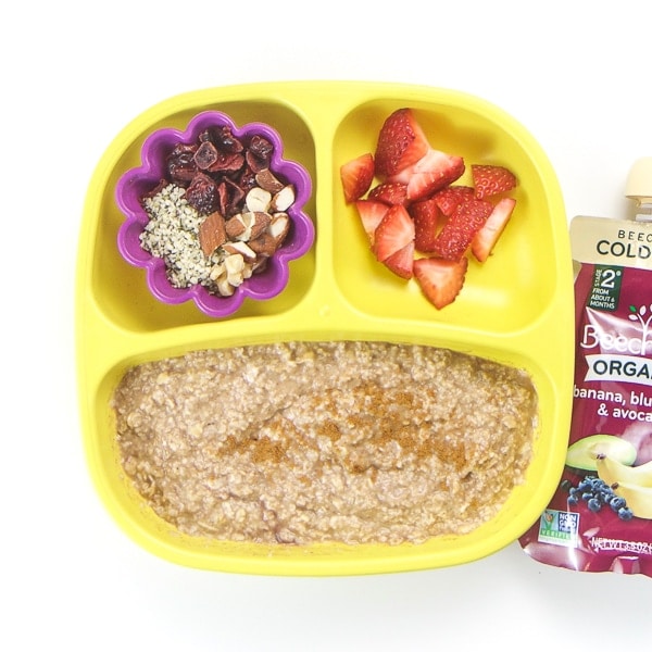 healthy toddler oatmeal for breakfast