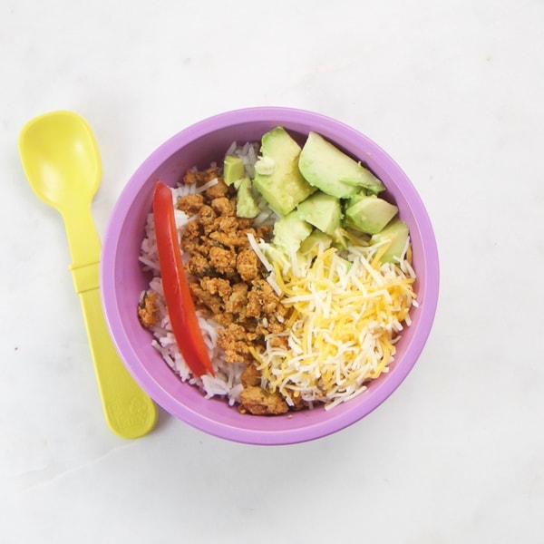 bowl of tacos for toddler meals