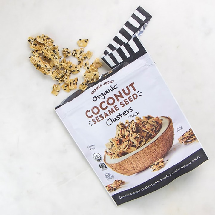 coconut clusters for toddler snack.