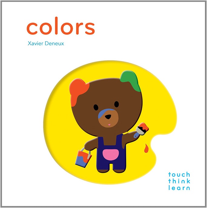 best art book for toddler- colors book with a bear on it.