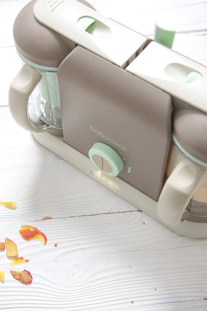 Beaba baby food making machine steaming this recipe.