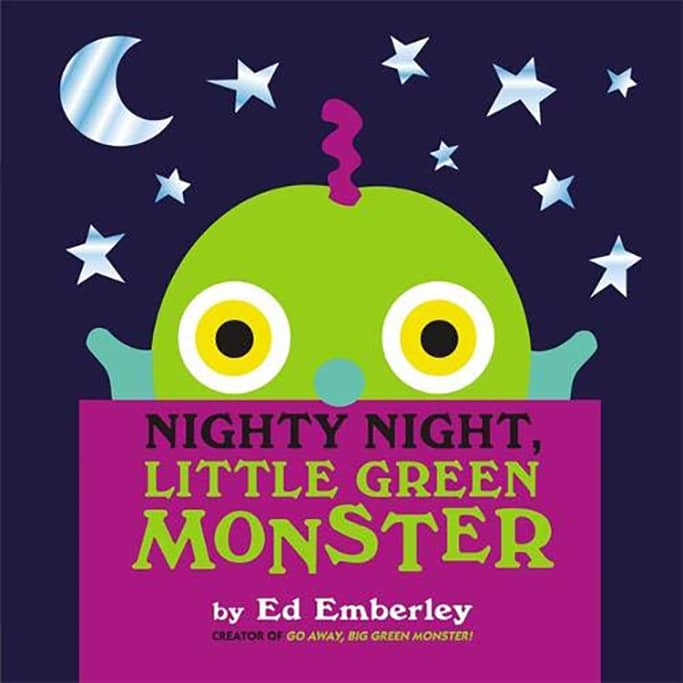 nightly night, little green monster - book for baby and toddler.