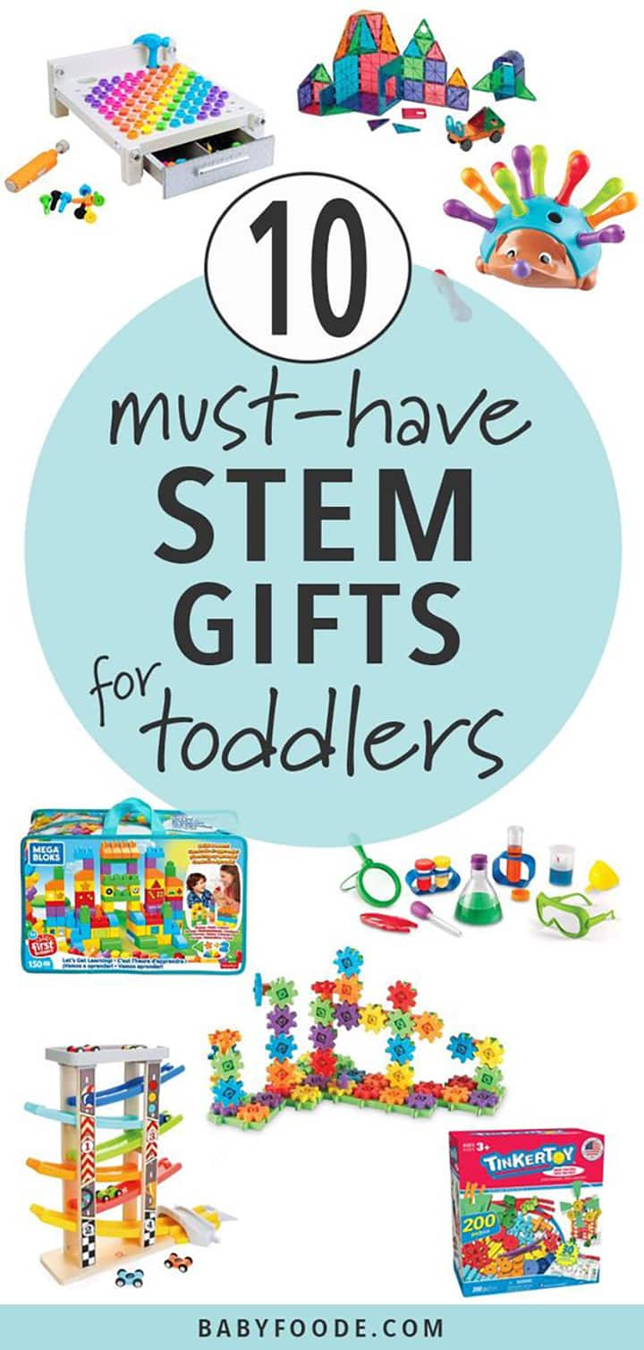 10 must-have stem gifts for Christmas or holidays - toddlers. 