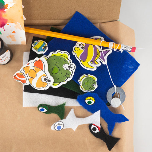 craft and science project from a subsection box.