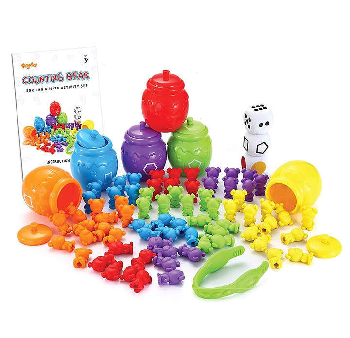 Fun toddler gift for christmas - bear sorting.