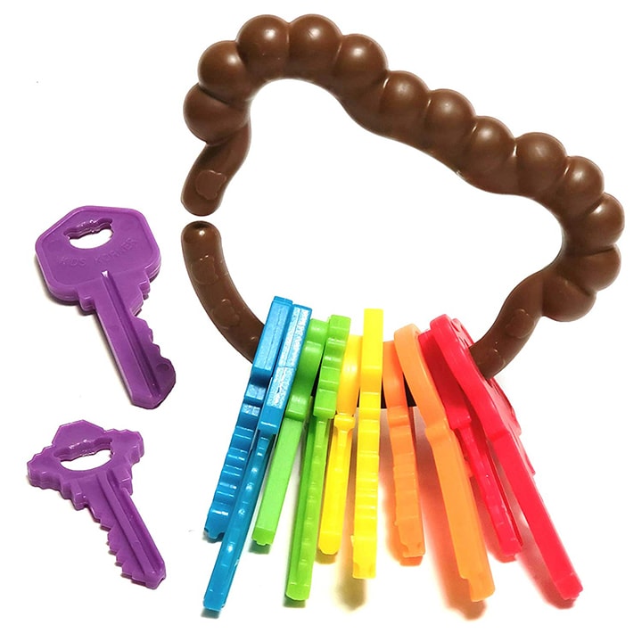 Toddler rainbow keys