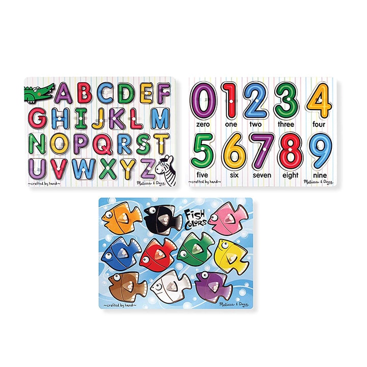 3 set of wooden puzzles for toddler and preschools - great for christmas gifts