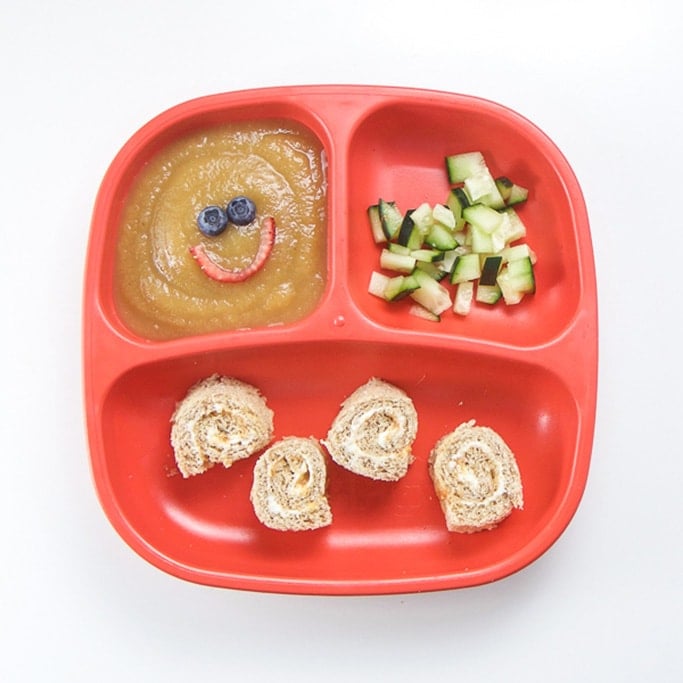Sandwich roll ups for a fun toddler lunch idea