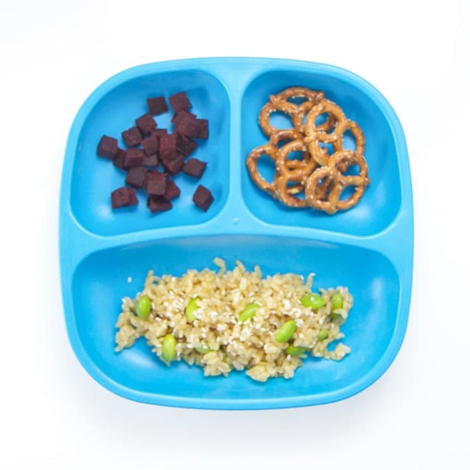 fried rice with beets for toddler lunch