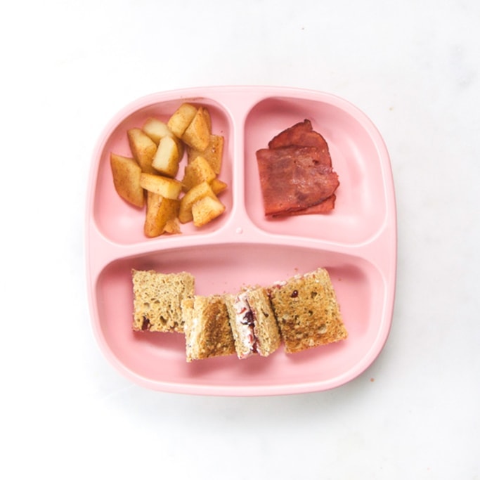 toddler breakfast ideas - cream cheese sandwiches
