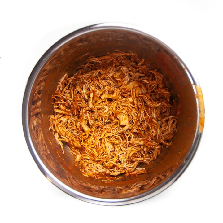 shredded bbq chicken for family.