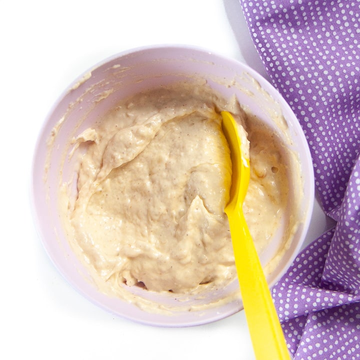 bowl of ingredients mixed together for baby melts.