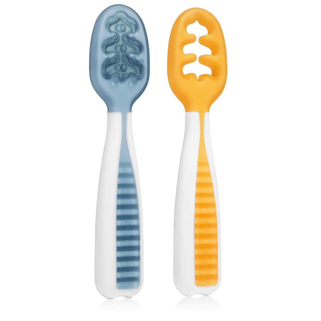 2 spoons for baby led weaning.
