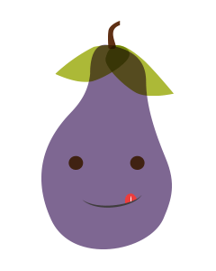 Cartoon Eggplant Illustration