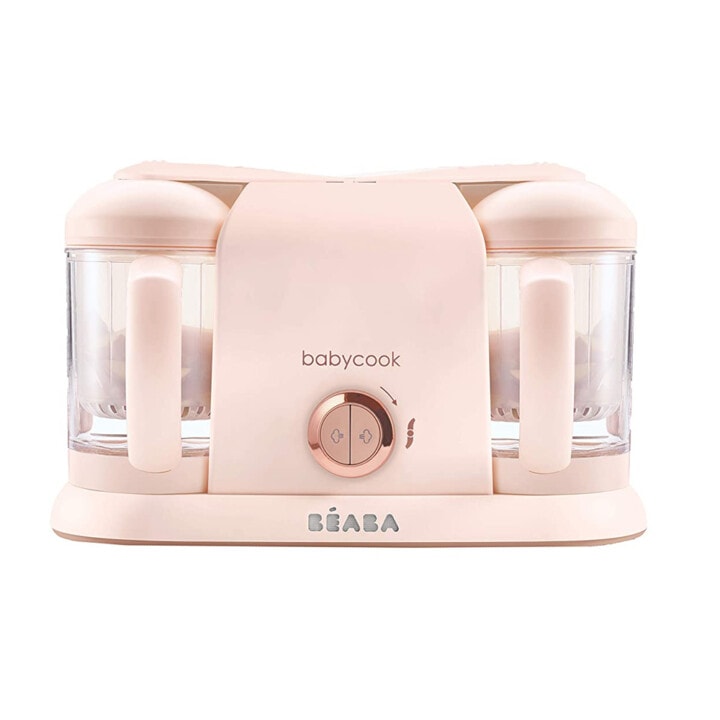 blush pink beaba babycook duo for making homemade babyfood