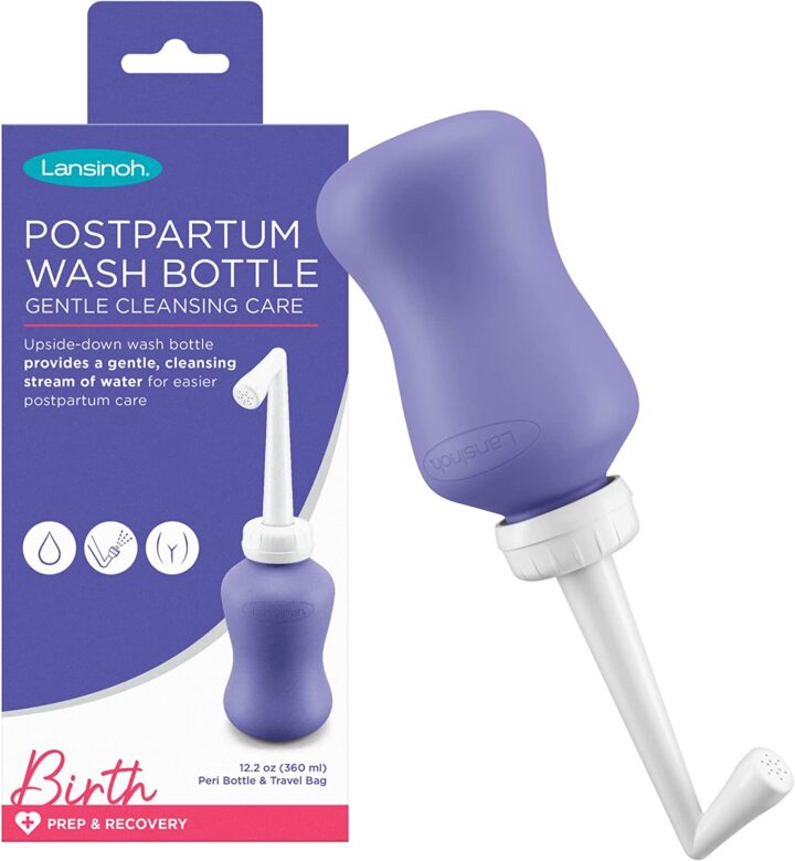 purple bottle with purple packaging for a peri bottle.